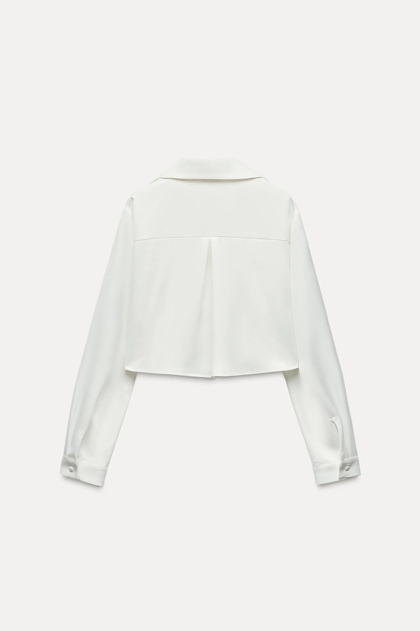 Satin Crop Shirt