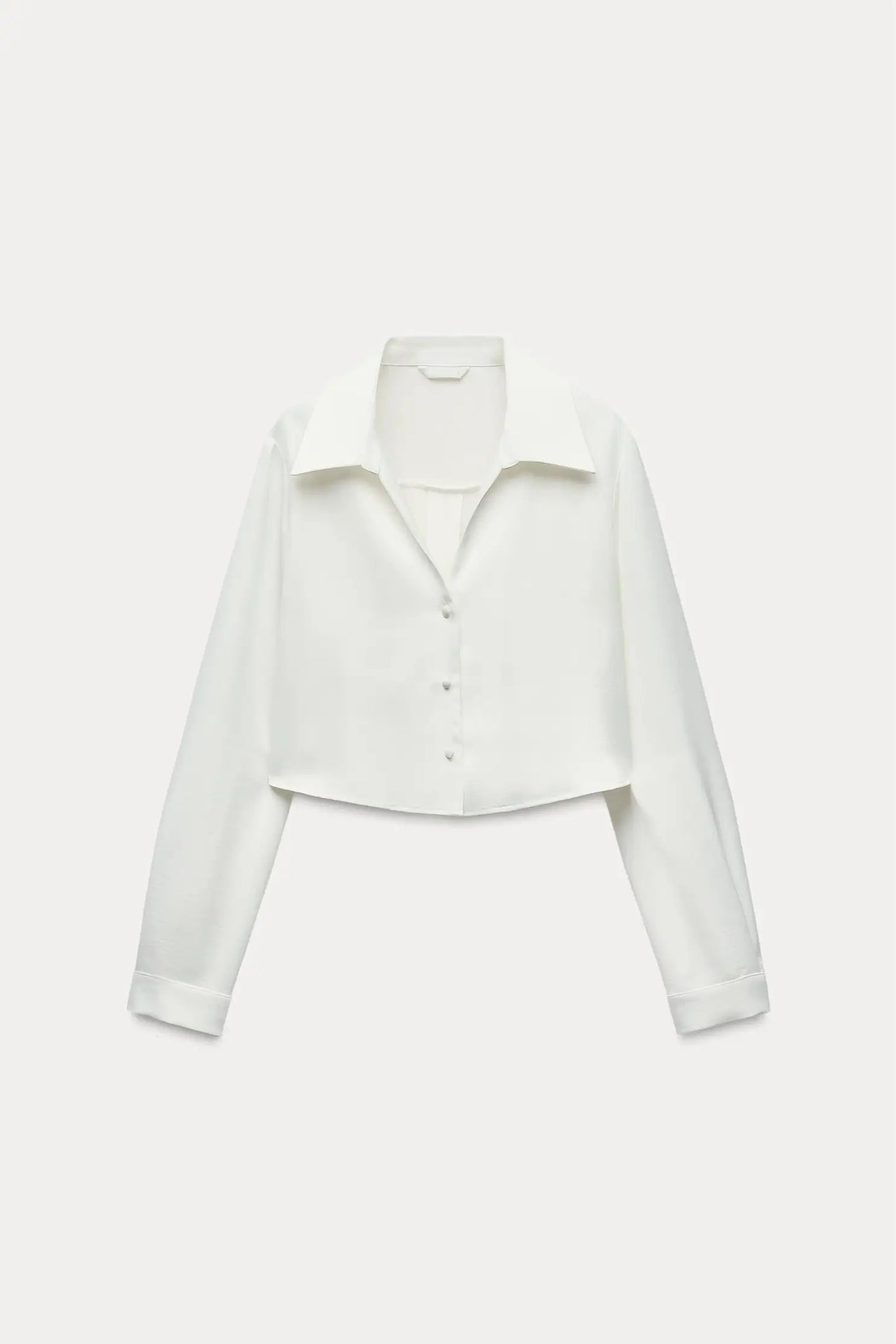 Satin Crop Shirt