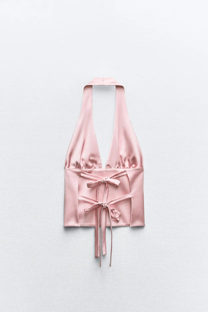 Satin Halter Top