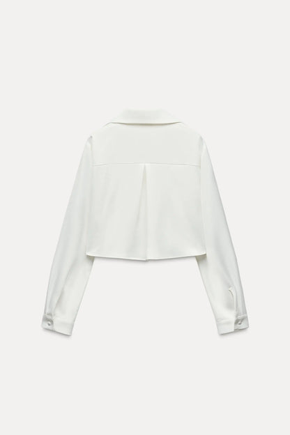 Satin Crop Shirt