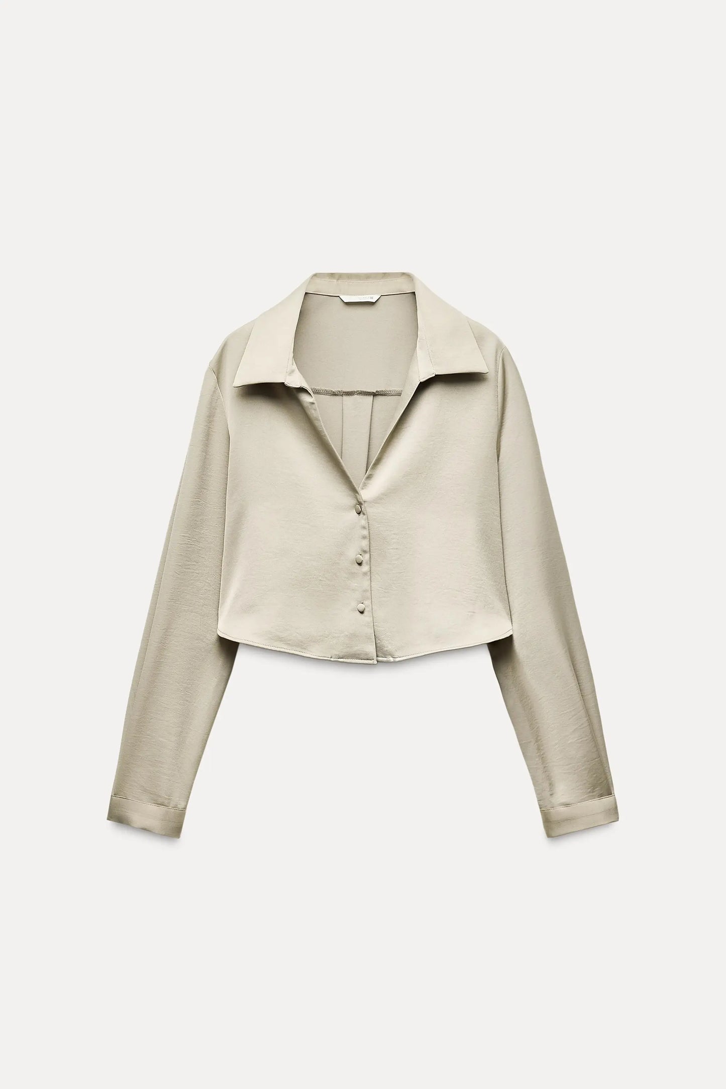 Satin Crop Shirt