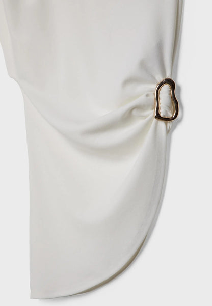 Asymmetric draped top