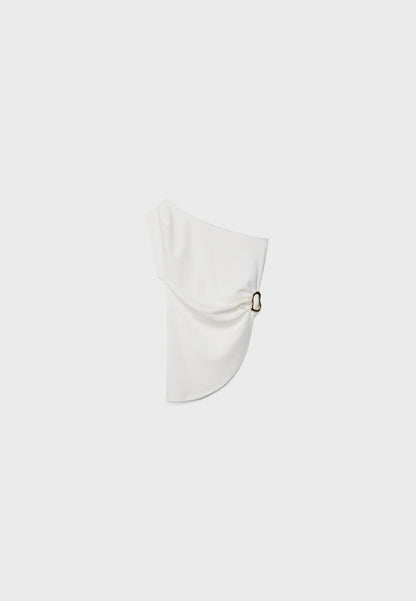 Asymmetric draped top