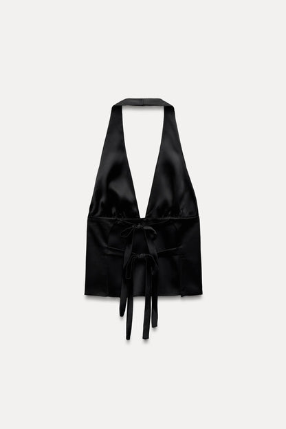 Satin Halter Top