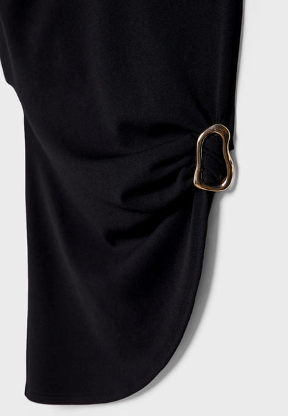 Asymmetric draped top