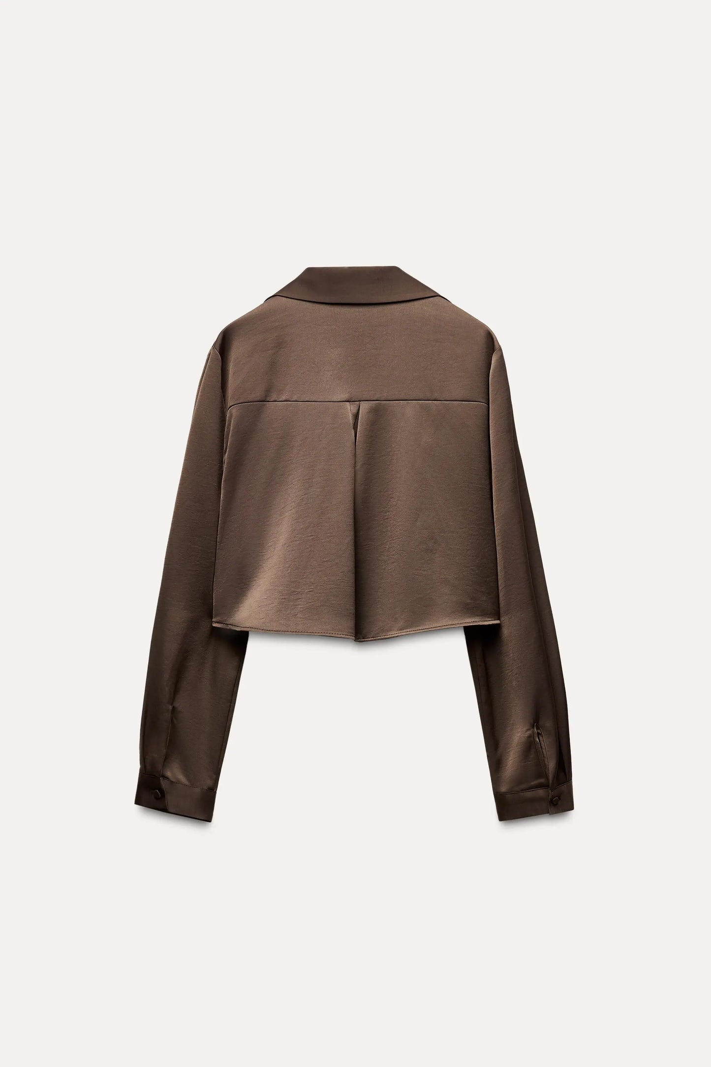 Satin Crop Shirt