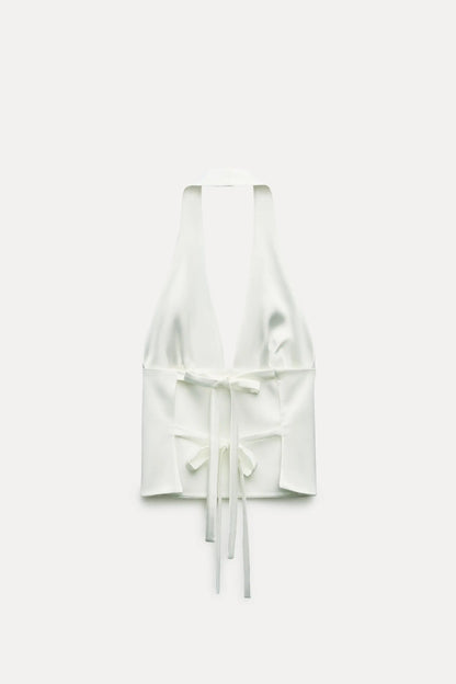 Satin Halter Top