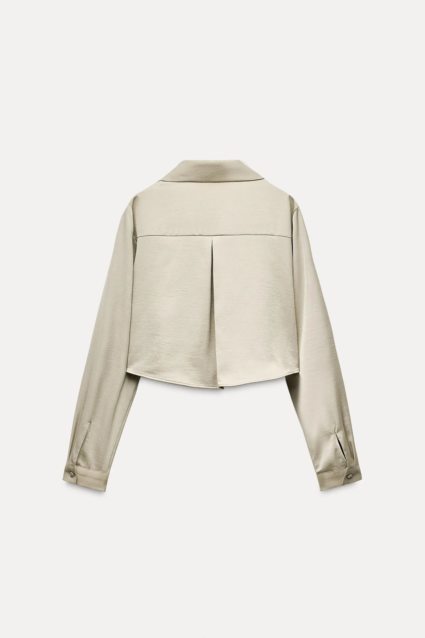 Satin Crop Shirt