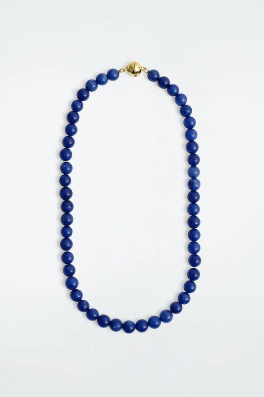Beaded stone necklace